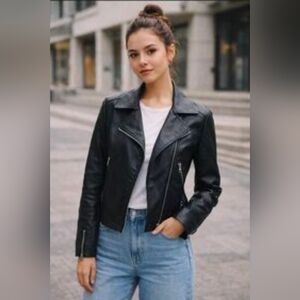 Anna Cai Sui Black Lined Jacket with Label Detail